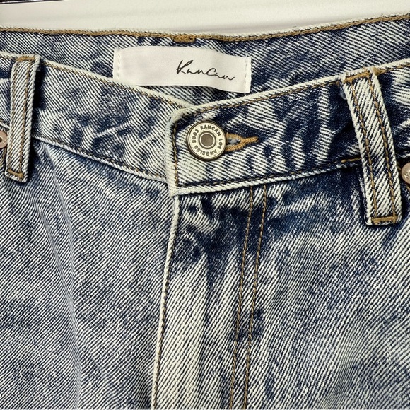 KanCan Karen High Rise Mom Distressed Denim Cropped Jeans 13/30 - Picture 7 of 13